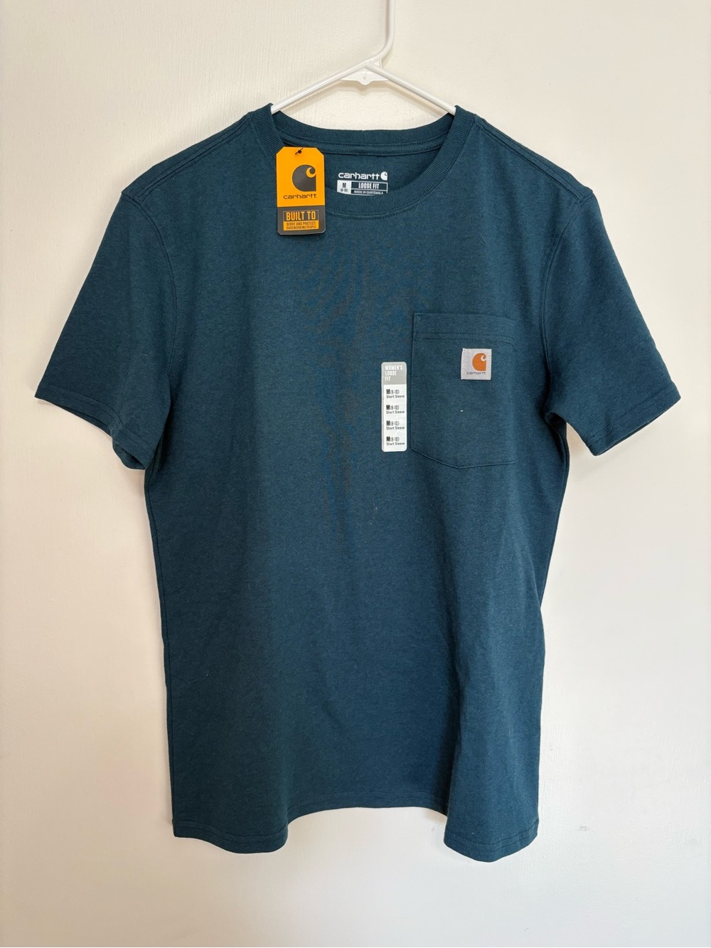 Carhartt  Short Sleeve Pocket T-Shirt in Teal Green